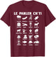 Humor Ch'ti Patois Vocabulary Expression Gift Region , Black, S T-Shirt - T-Shirt | Maroon