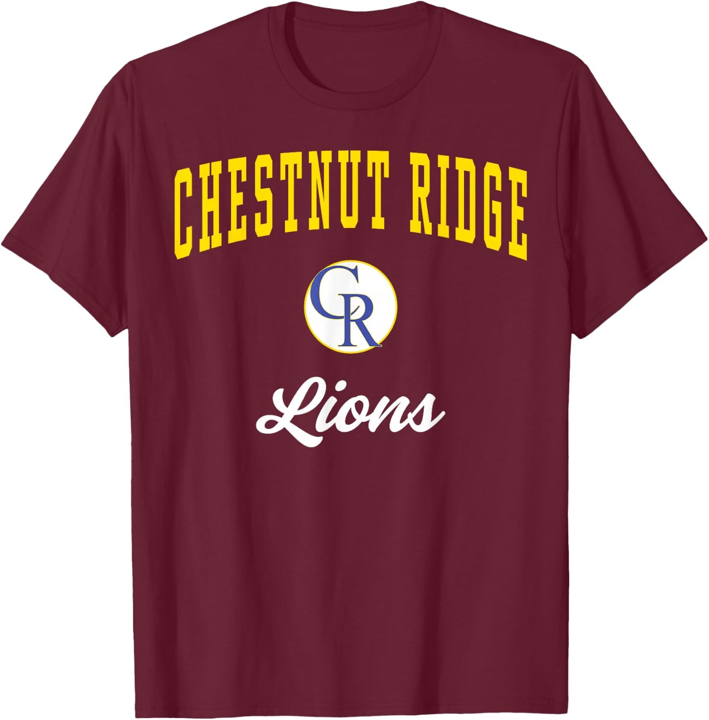 Chestnut Ridge High School Lions T-Shirt - T-Shirt | Maroon