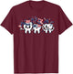 4th of July Dental Squad Dentist Hygienist US Flag Patriotic T-Shirt - T-Shirt | Maroon