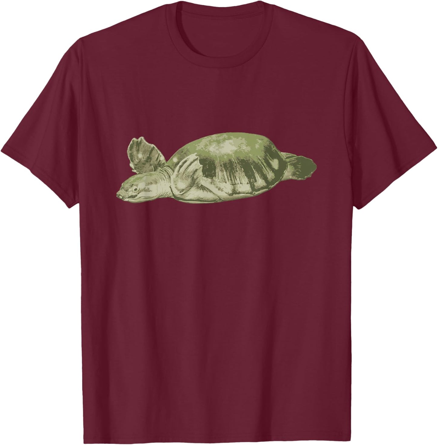 Fly River Turtle T-Shirt - T-Shirt | Maroon