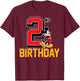 Disney - Mickey Mouse My 2nd Birthday T-Shirt - T-Shirt | Maroon