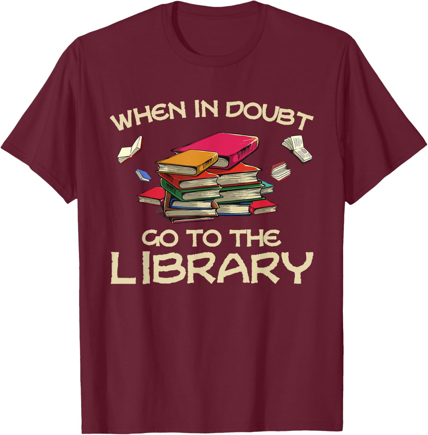 Cool Book Design Women Book Reading Bookworm Lovers T-Shirt - T-Shirt | Maroon