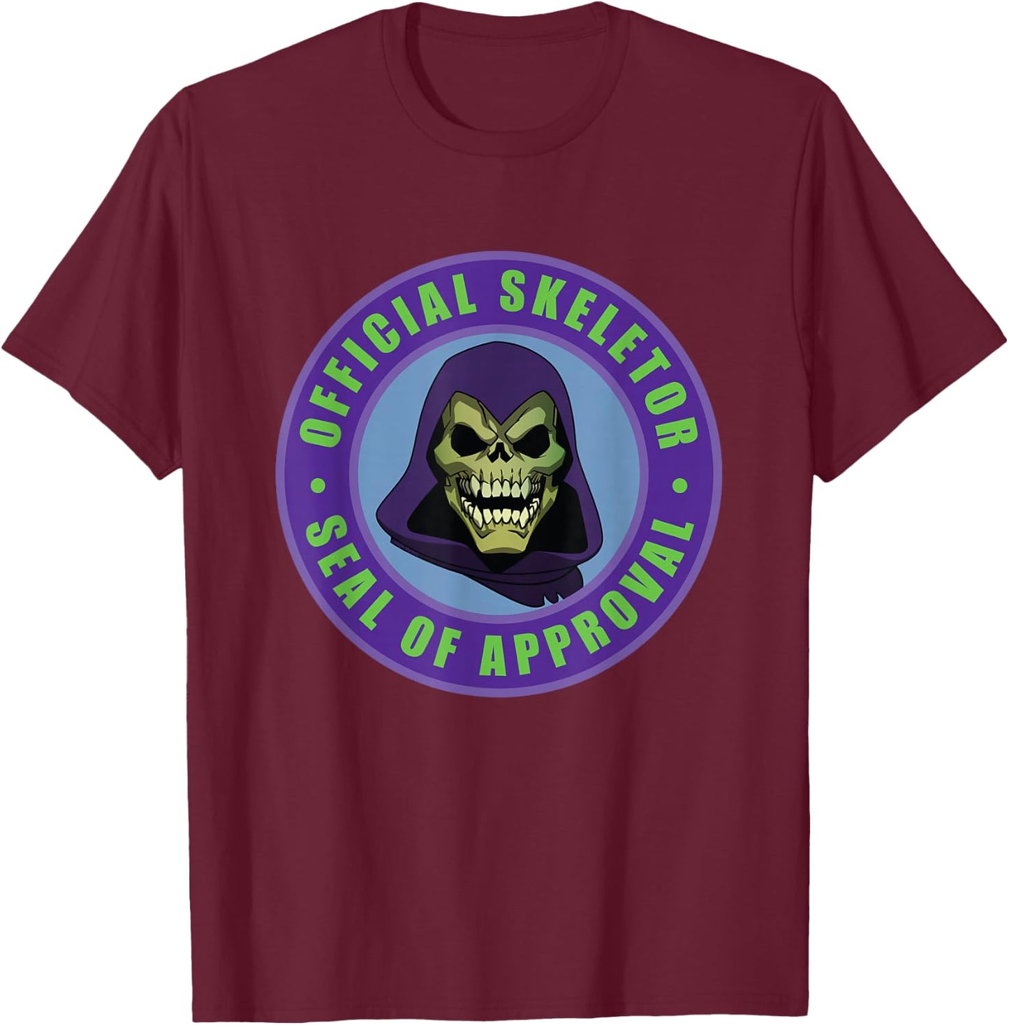 Skeletor - Seal of Approval T-Shirt - T-Shirt | Maroon