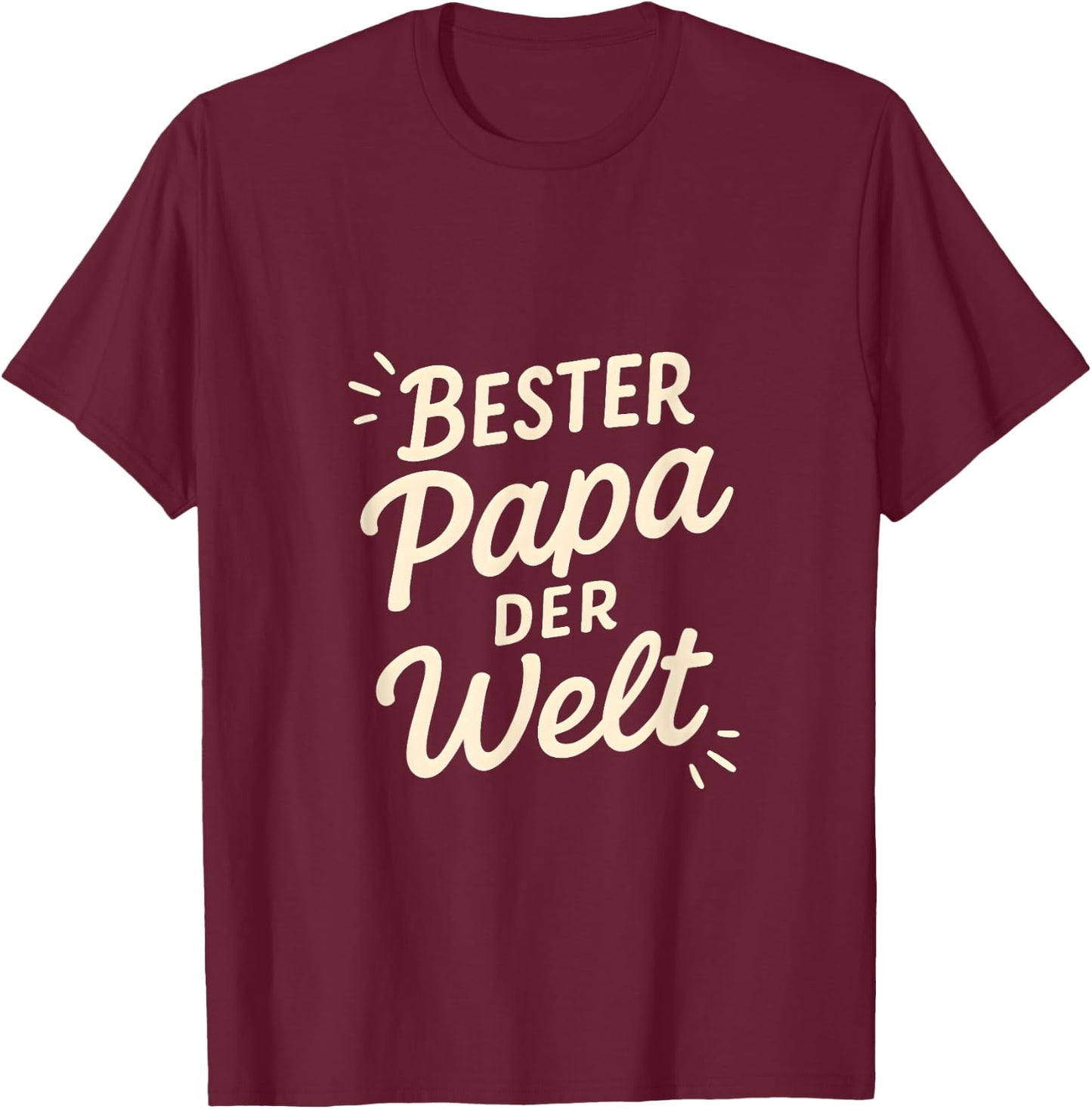 Bester der Welt Geschenkidee Vatertag Papa Männer Spruch T-Shirt - T-Shirt | Maroon