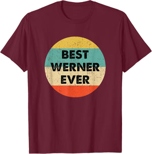 Werner Vorname T-Shirt - T-Shirt | Maroon