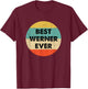 Werner Vorname T-Shirt - T-Shirt | Maroon