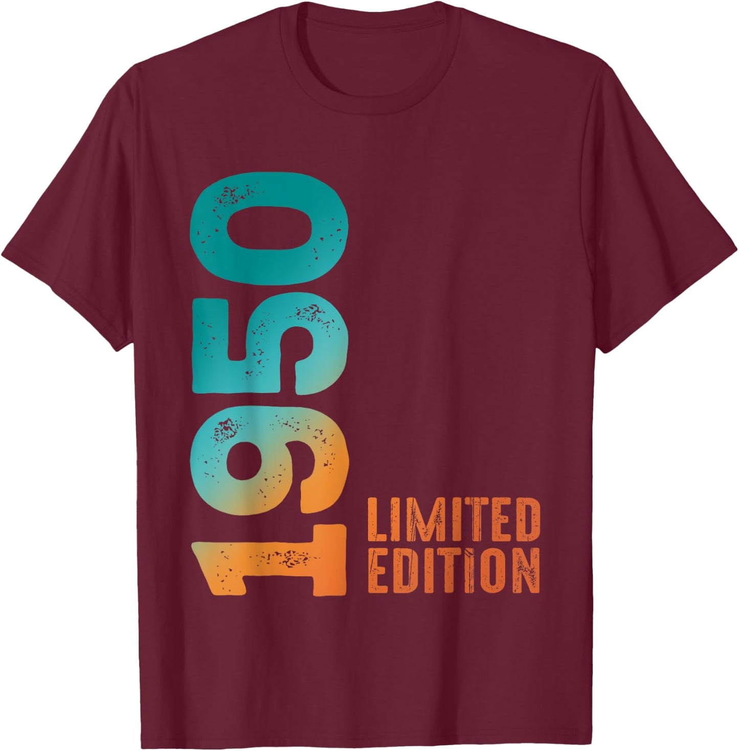 Birthday 1950 Limited Edition 1950 T-Shirt - T-Shirt | Maroon