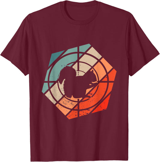 Target Scope Hexa Squirrel Hunter Retro Squirrel Hunting T-Shirt - T-Shirt | Maroon