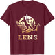 Lensois Football Lens Supporter Gift , Black, S T-Shirt - T-Shirt | Maroon