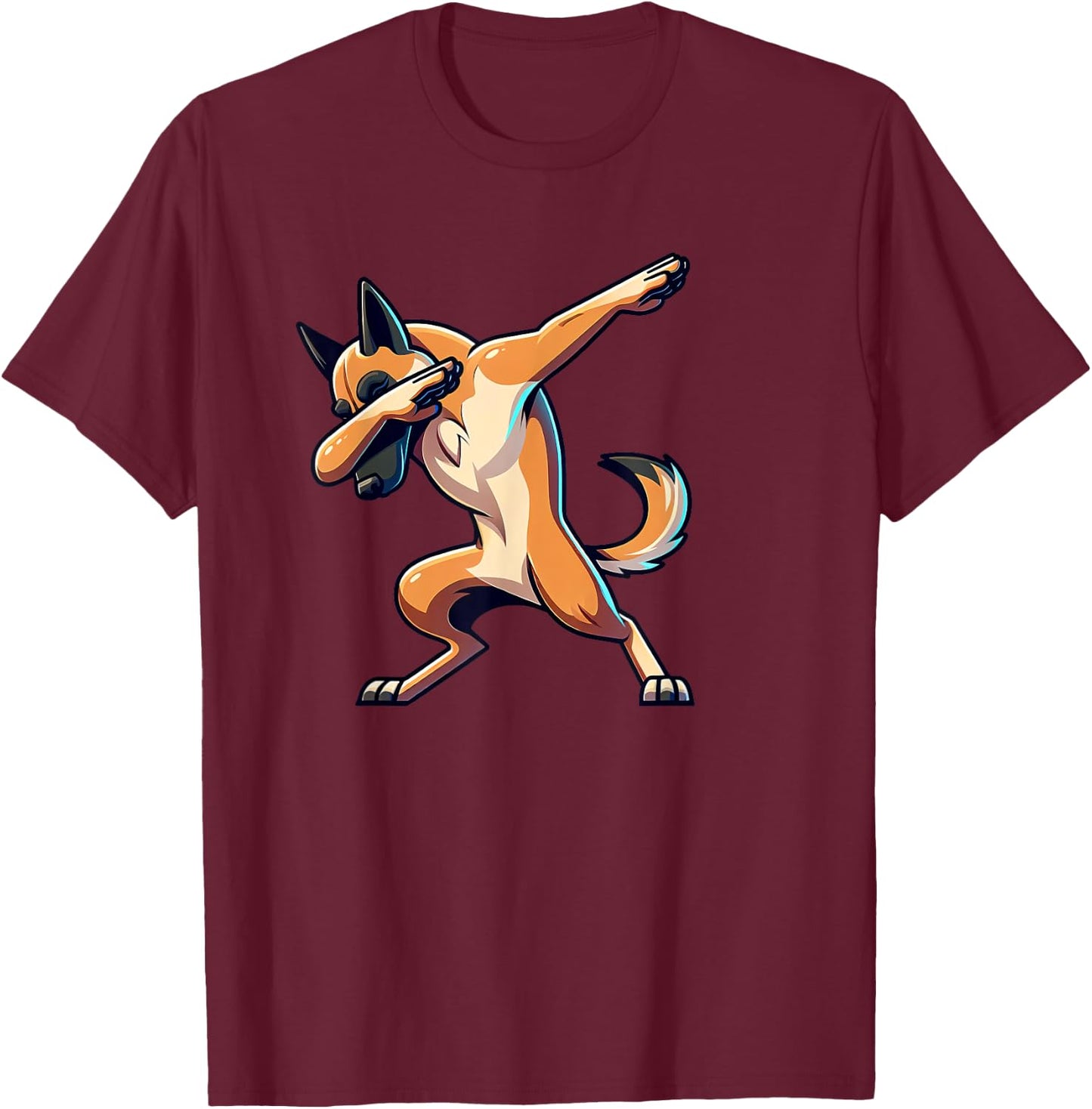 Malinois Belgian Funny Dog , Women, Kids T-Shirt - T-Shirt | Maroon