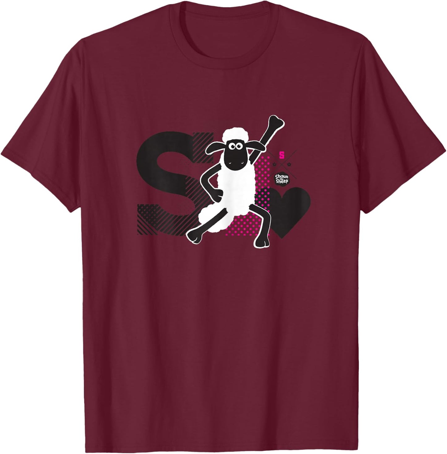 Shaun the Sheep: Dance Pose T-Shirt - T-Shirt | Maroon