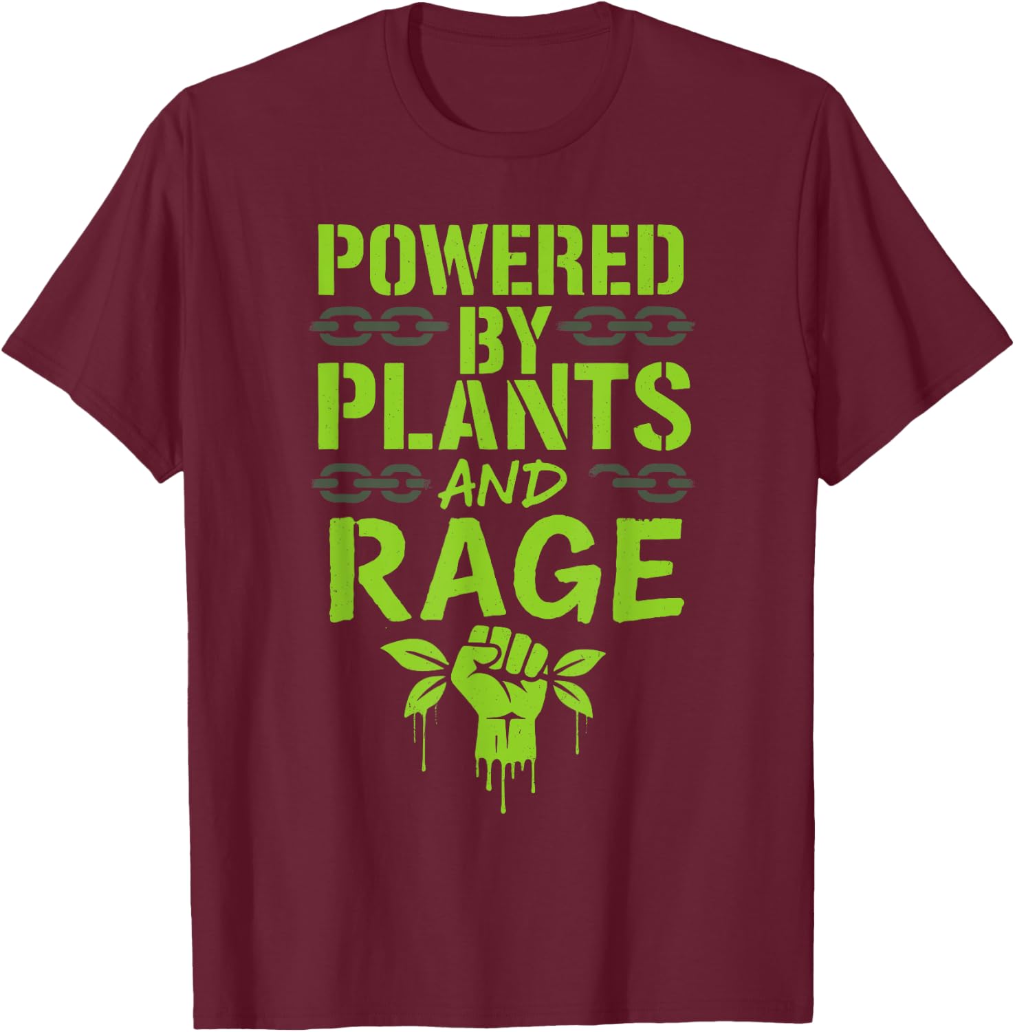 Vegan Punk Rebel Vegan Vegan Anarchist Vegan Protest Vegan T-Shirt - T-Shirt | Maroon