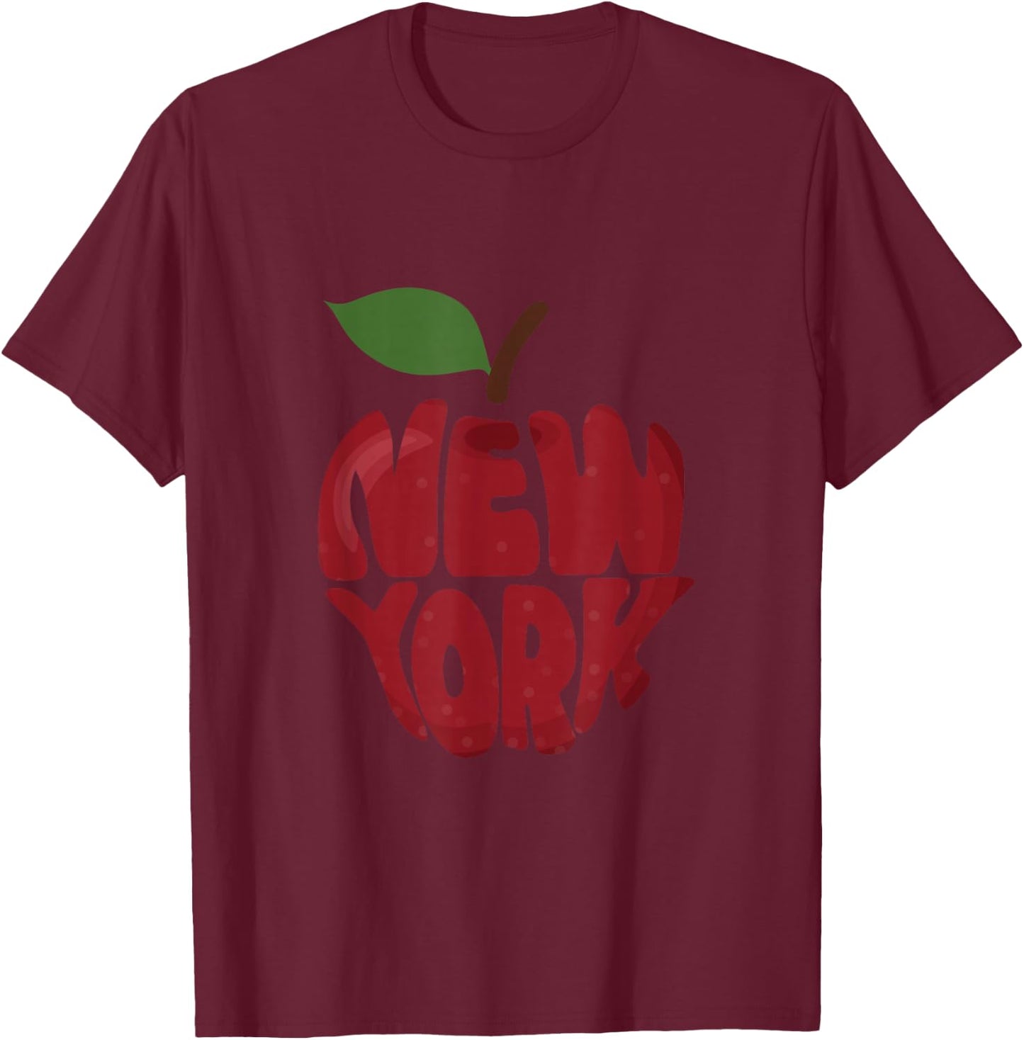 New York , Skyline Shirt, NYC T-Shirt - T-Shirt | Maroon
