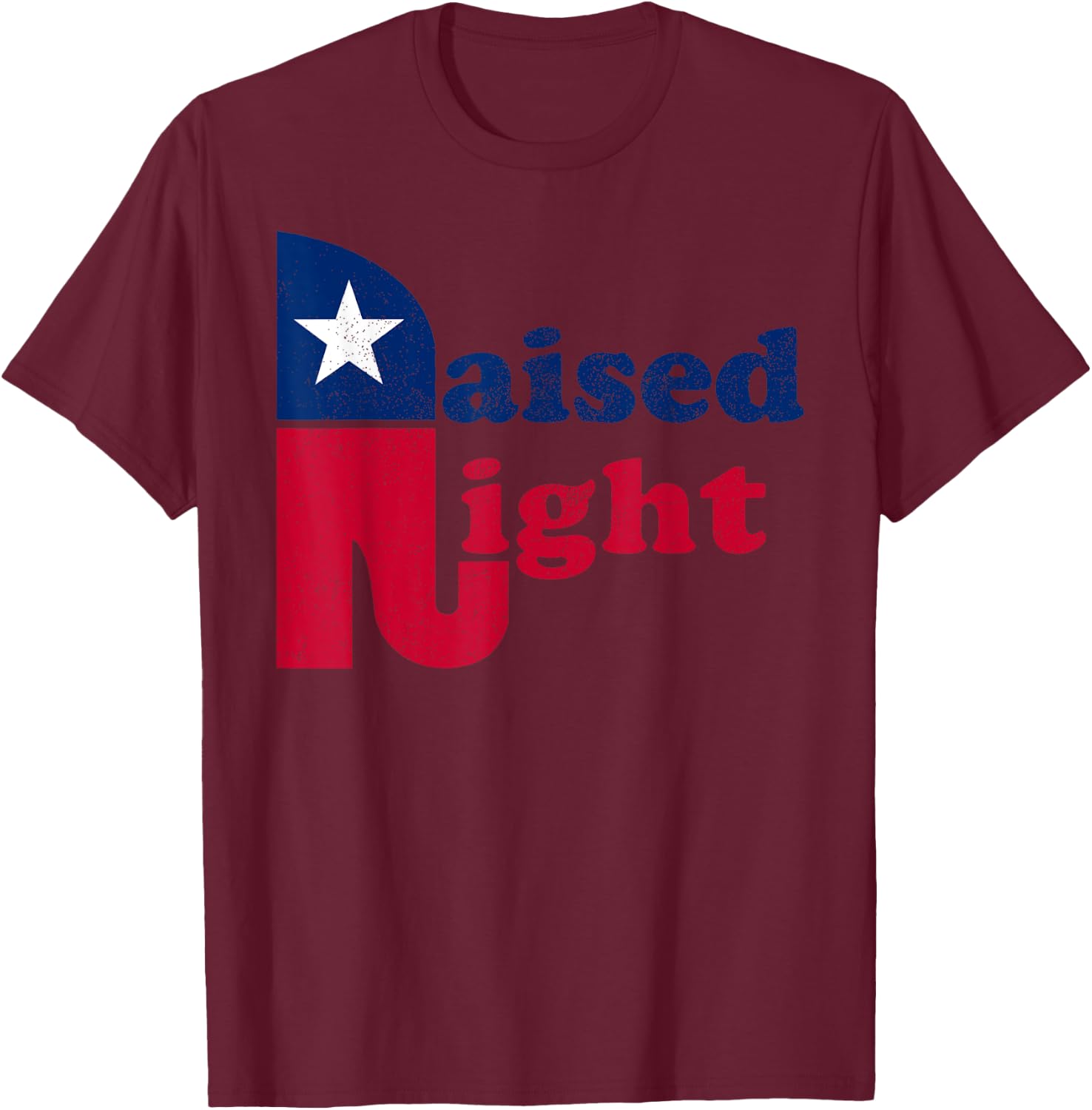Raised Right Republican Elephant Retro Style Patriotic Gift Kids Men T-Shirt - T-Shirt | Maroon