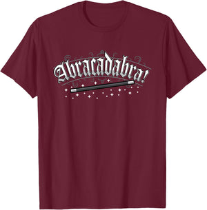 Abracadabra! Magician Magic Wand T-Shirt - T-Shirt | Maroon
