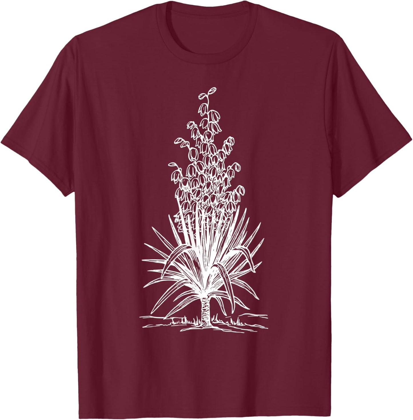 Yucca Plant Botanist T-Shirt - T-Shirt | Maroon