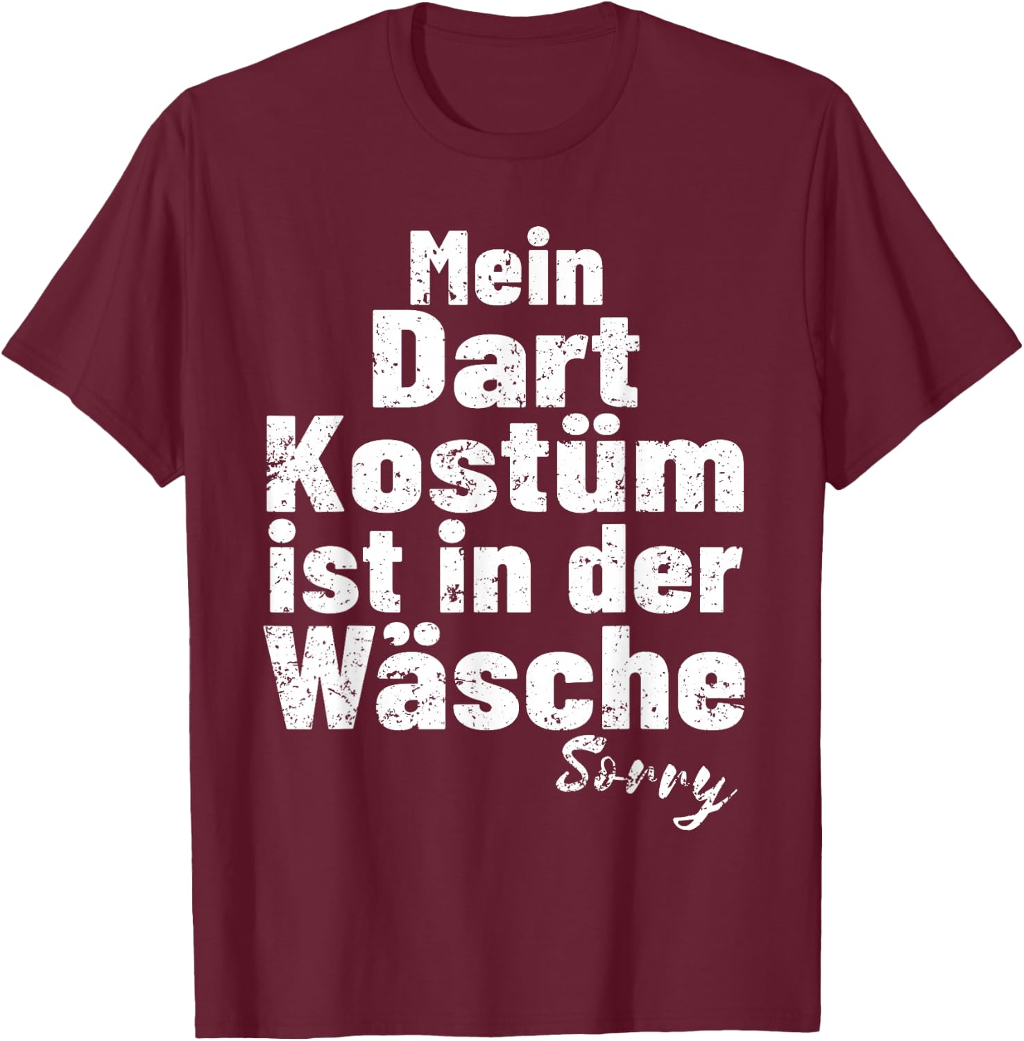 Darts Dart Kostüm In Der Wäsche lustiges Dart T-Shirt - T-Shirt | Maroon