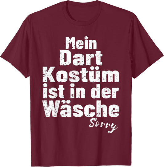Darts Dart Kostüm In Der Wäsche lustiges Dart T-Shirt - T-Shirt | Maroon