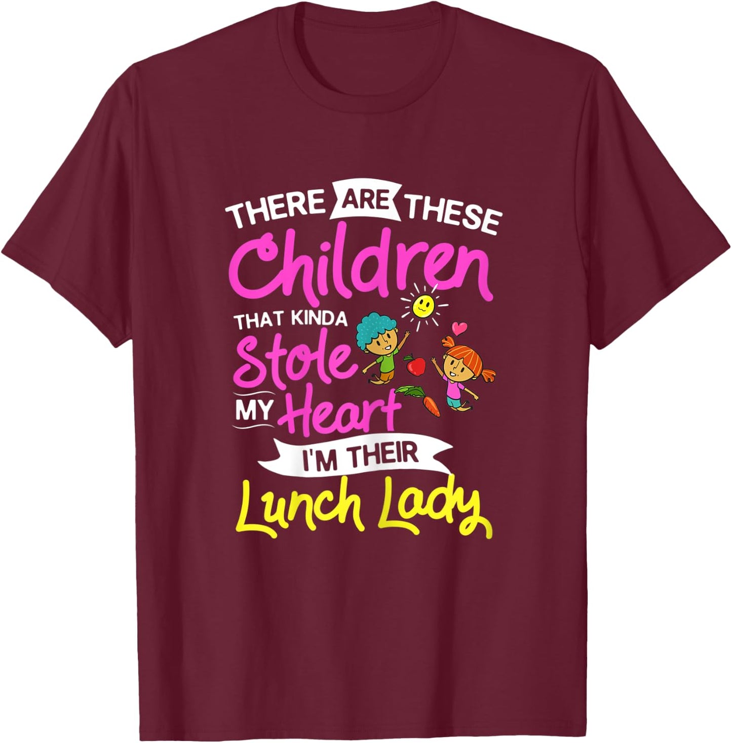 Lunch Lady School Cafeteria Worker T-Shirt - T-Shirt | Maroon