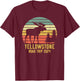Yellowstone National Park Family Road Trip 2024 Matching T-Shirt - T-Shirt | Maroon