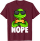 Schildkröten Kinder Jungen Mädchen Damen Schildkröte T-Shirt - T-Shirt | Maroon