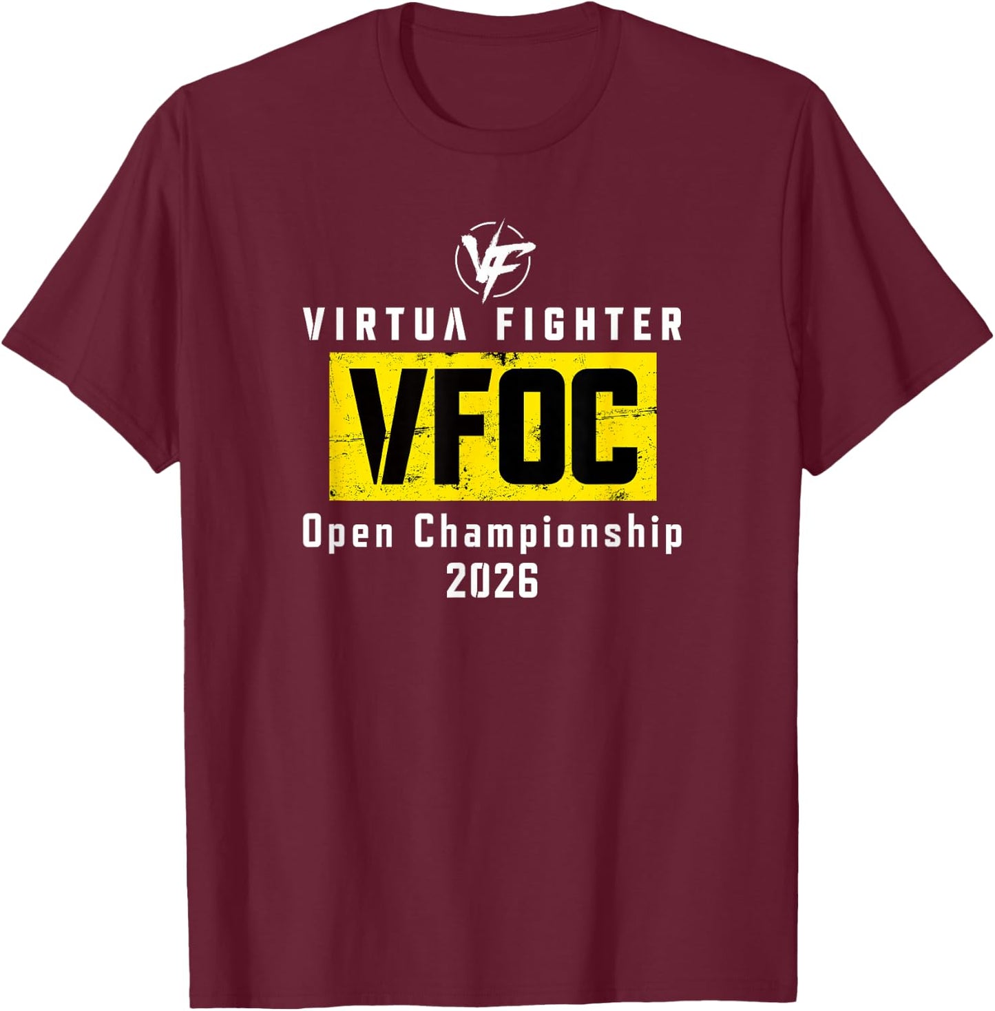 Virtua Fighter Open Championship 2026 T-Shirt - T-Shirt | Maroon