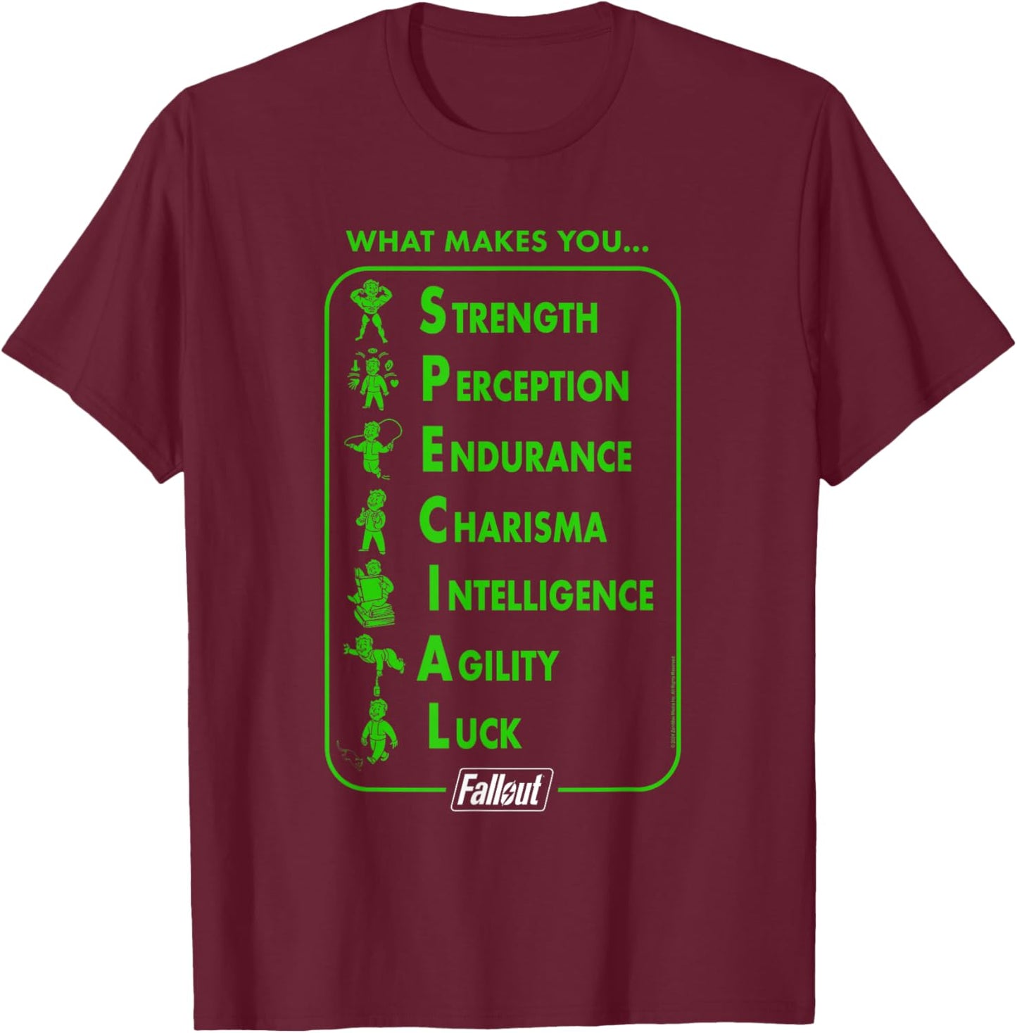 Ripple Junction x Fallout What Makes You SPECIAL Gaming , Black T-Shirt - T-Shirt | Maroon