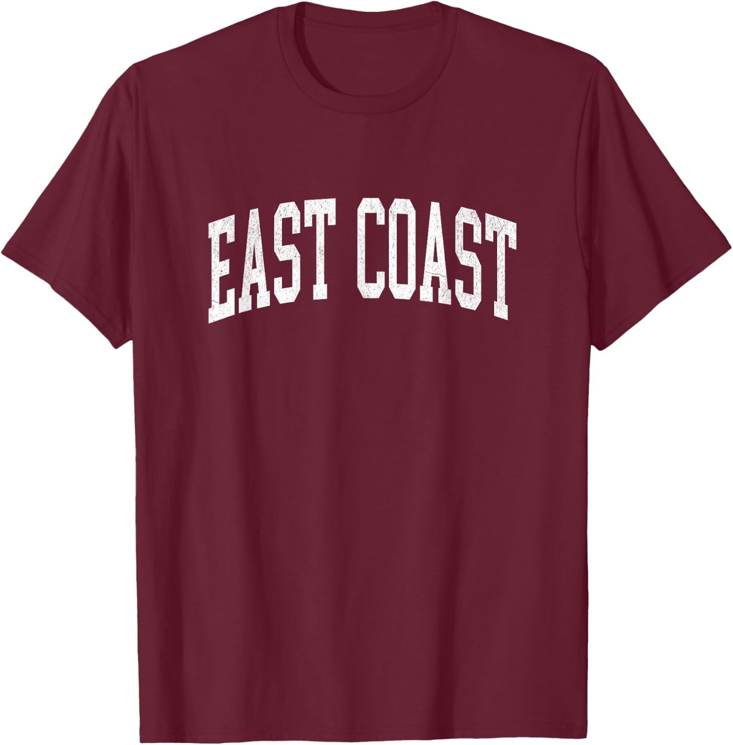 East Coast Vintage Style T-Shirt - T-Shirt | Maroon