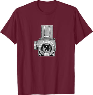 Hasselblad 500 Camera Shirt T-Shirt - T-Shirt | Maroon