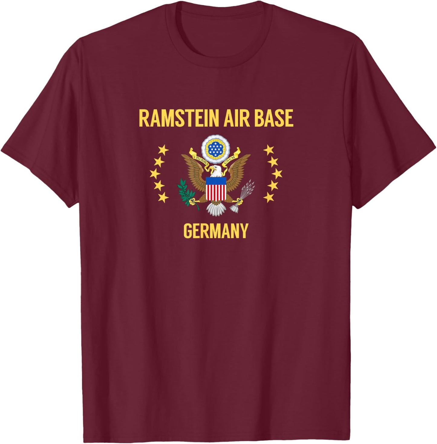 Ramstein Air Base T-Shirt - T-Shirt | Maroon