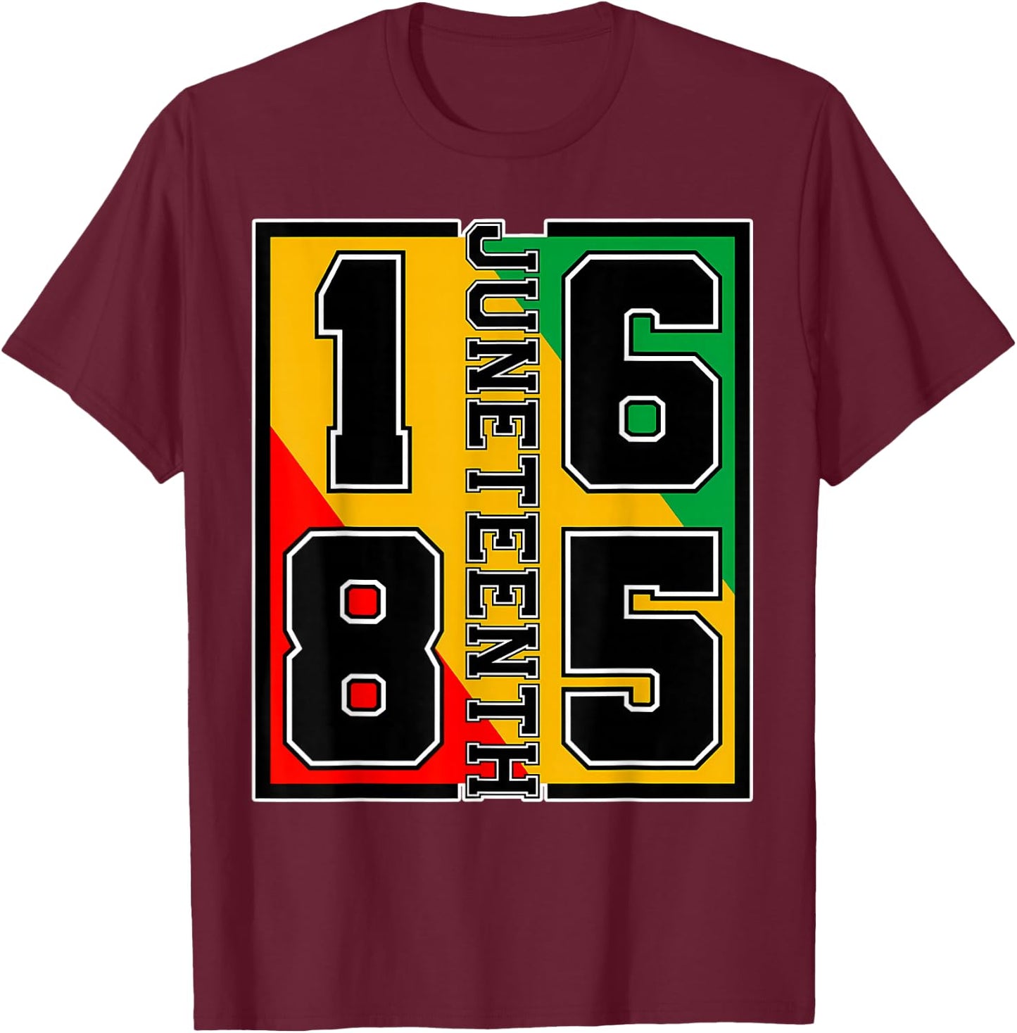 Juneteenth 1865 Independence Freedom Day African Pride T-Shirt - T-Shirt | Maroon