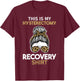 Leopard Uterus Removal Gift This is My Hysterectomy Recovery T-Shirt - T-Shirt | Maroon