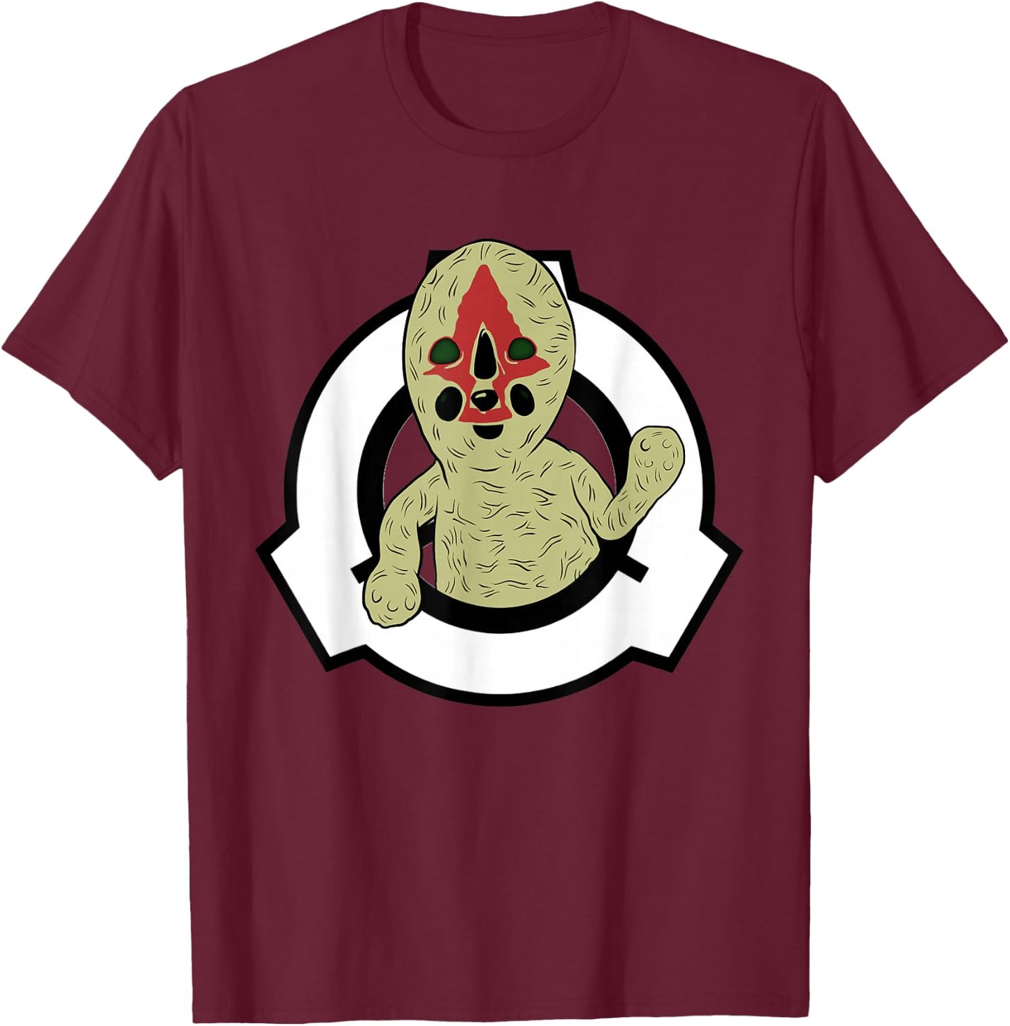SCP Foundation SCP 173 T-Shirt - T-Shirt | Maroon