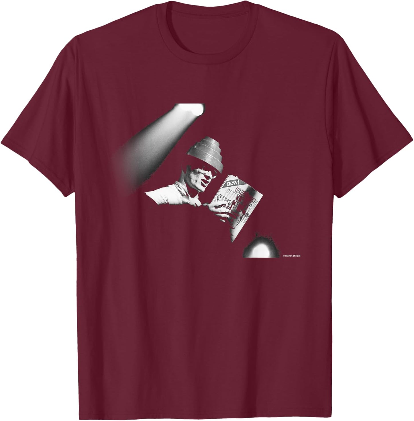 Mark Mothersbaugh Devo Live Photo By Martin O'Neill T-Shirt - T-Shirt | Maroon