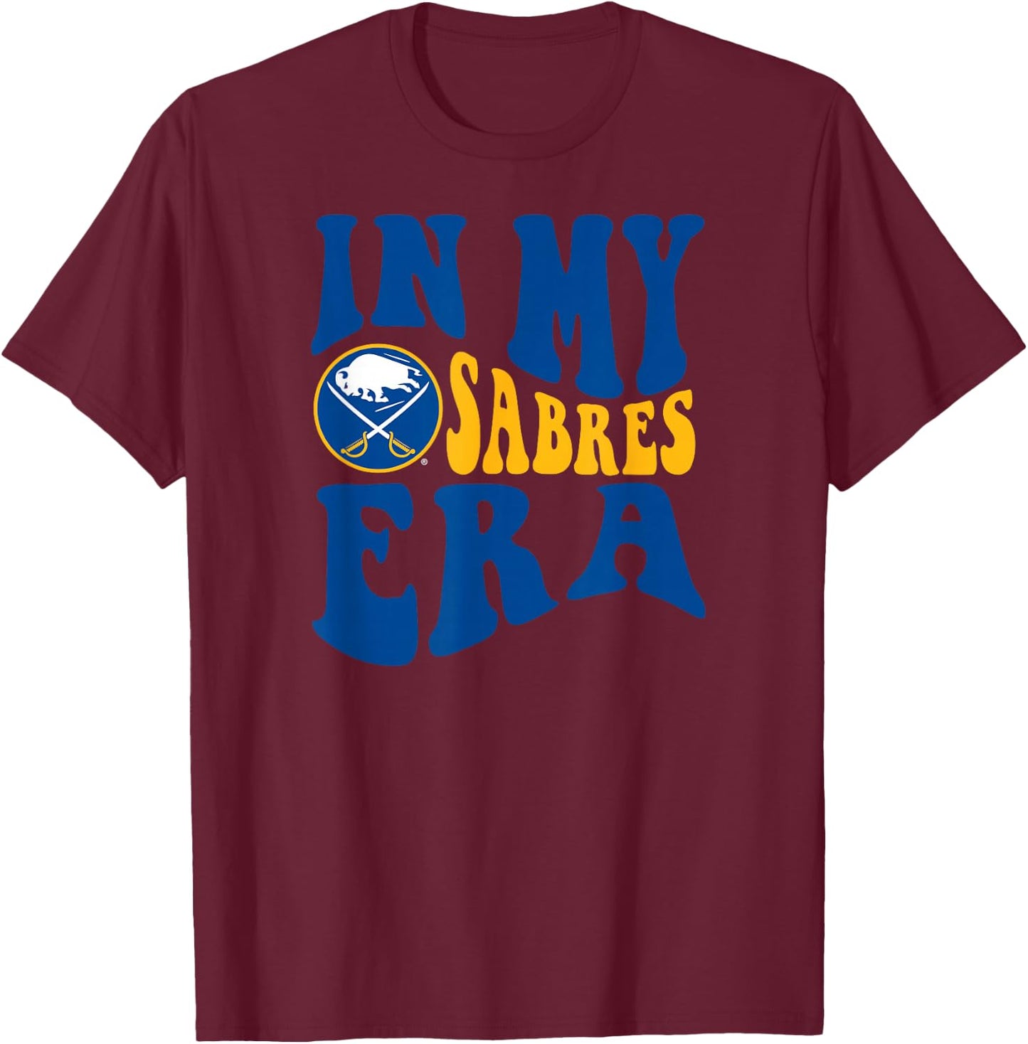 Buffalo Sabres Era Black NHL Officially Licensed T-Shirt - T-Shirt | Maroon