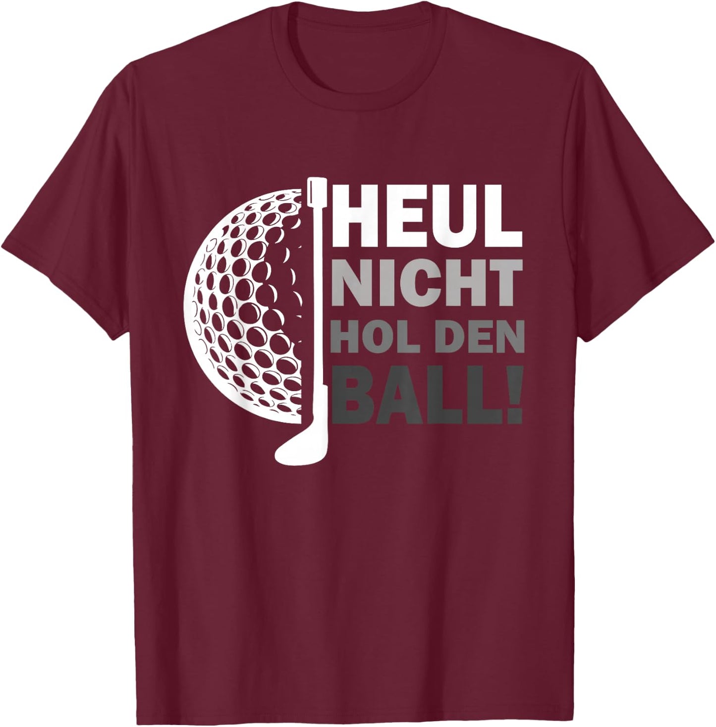 Witziges Golfspieler Golf Golfball Golfschläger T-Shirt - T-Shirt | Maroon