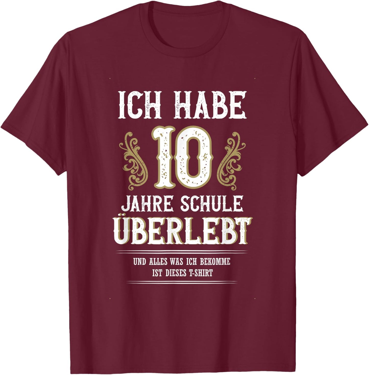 Schulabschluss Realschule Schule 2026 T-Shirt - T-Shirt | Maroon