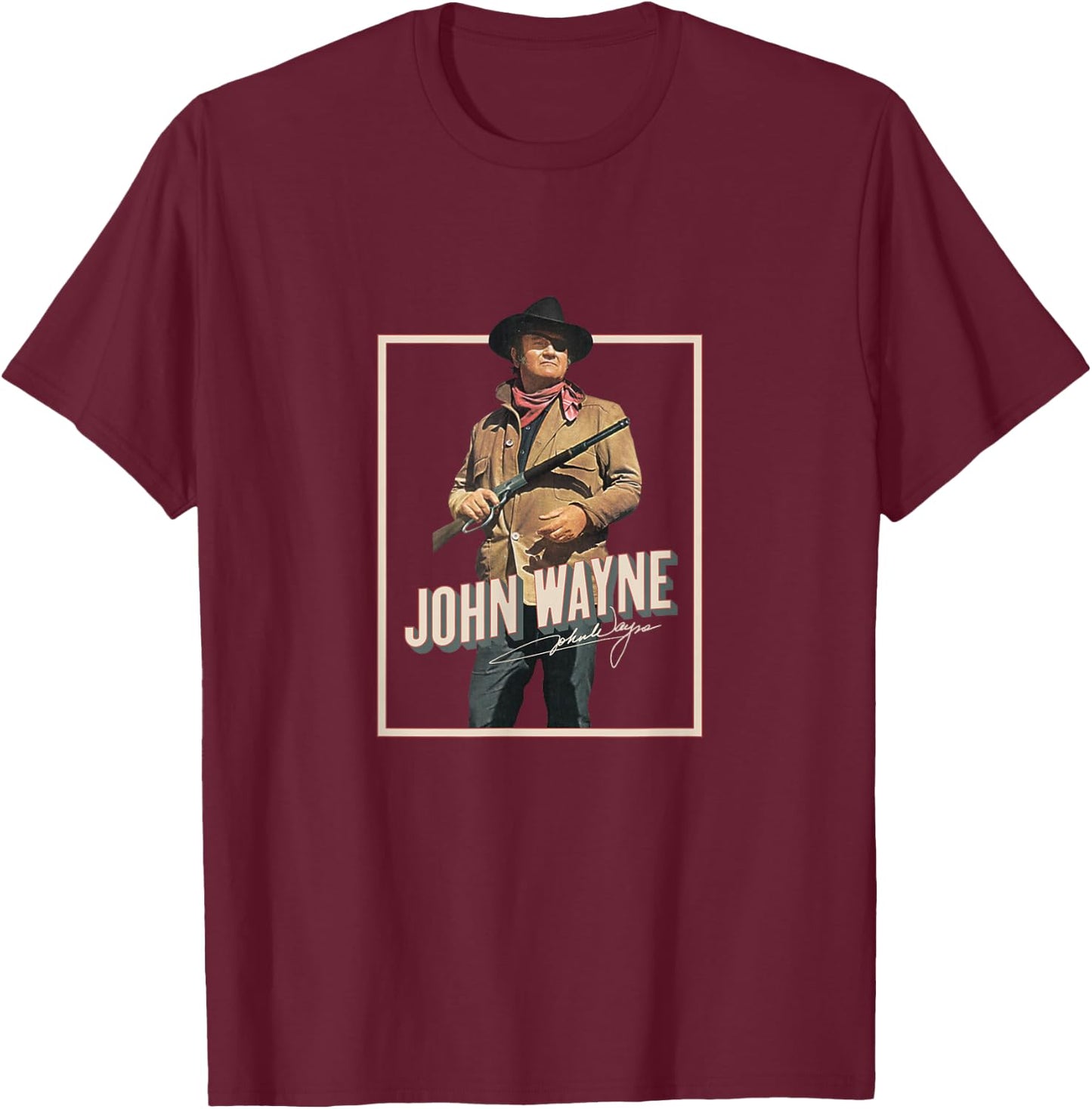 John Wayne True Grit T-Shirt - T-Shirt | Maroon