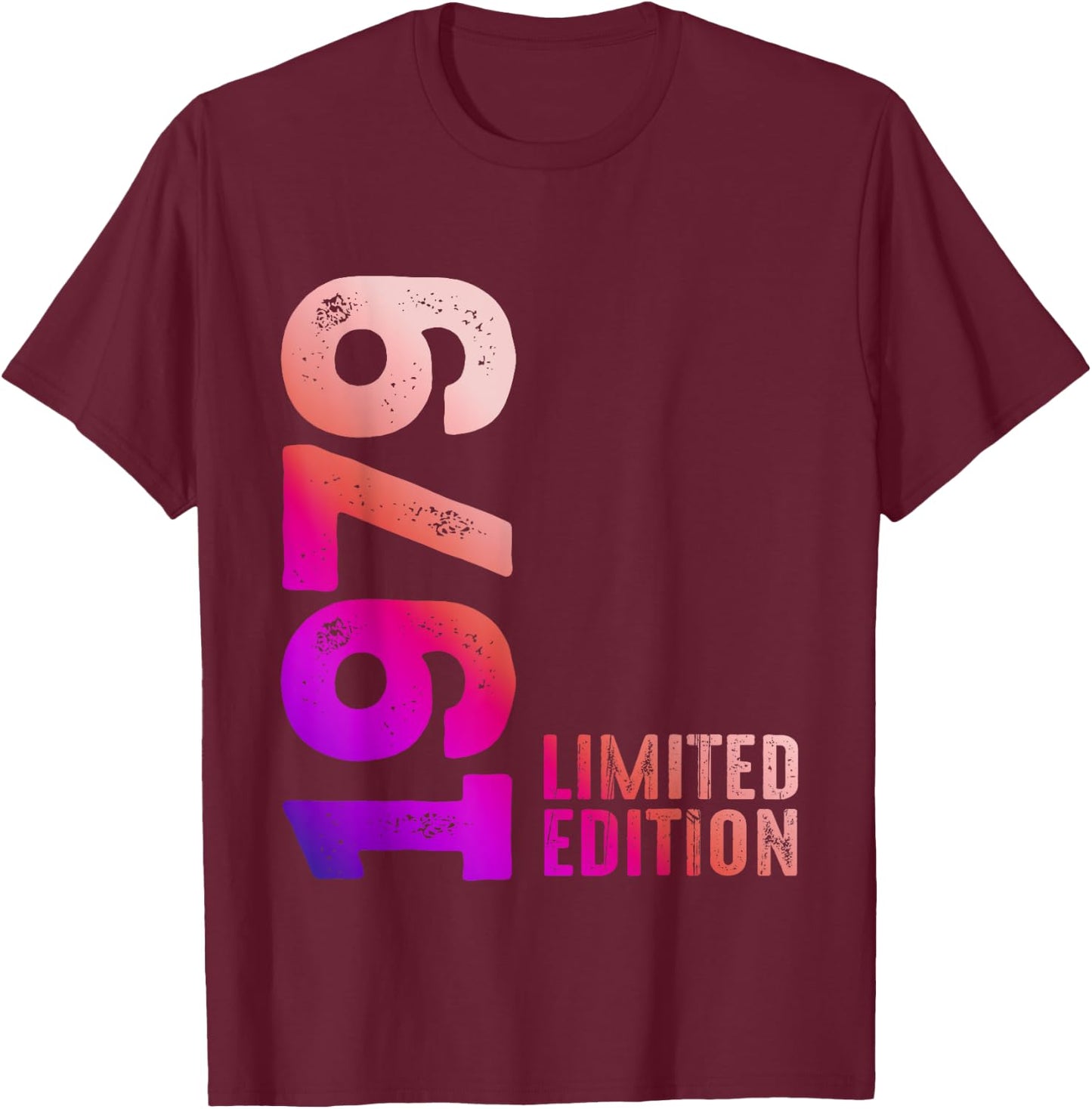 1979 Limited Edition 1979 Birthday Gift , Black, S T-Shirt - T-Shirt | Maroon