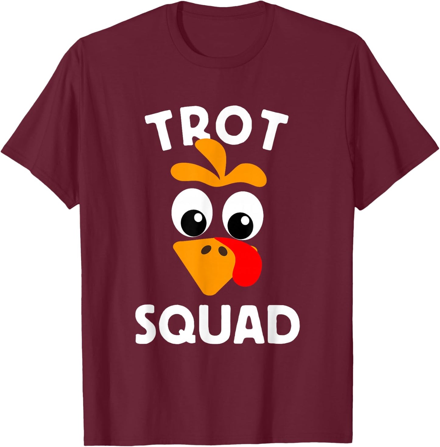 Turkey Trot Squad Running Apparel T-Shirt - T-Shirt | Maroon