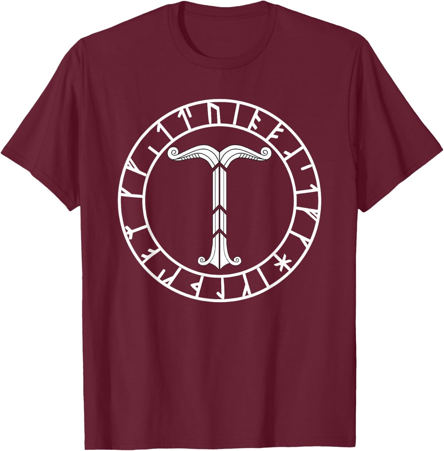 Irminsul Runen Nordische Mythologie Germanen T-Shirt - T-Shirt | Maroon