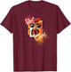Hot Cock Rooster Sunglasses funny Gift Chicken Farmer T-Shirt - T-Shirt | Maroon
