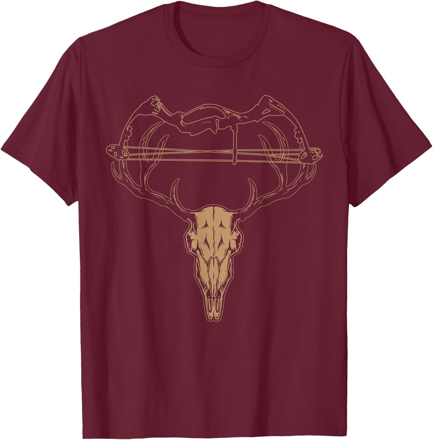 Deer Hunting Bow T Shirt , Shirt for Bow Hunters T-Shirt - T-Shirt | Maroon