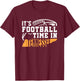 It's Football Time In Tennessee Orange and White T-Shirt - T-Shirt | Maroon
