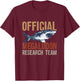 Megalodon Shark Shirt Funny Official Megalodon Research Team T-Shirt - T-Shirt | Maroon