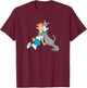 The Jetsons Astro Hugging George T-Shirt - T-Shirt | Maroon