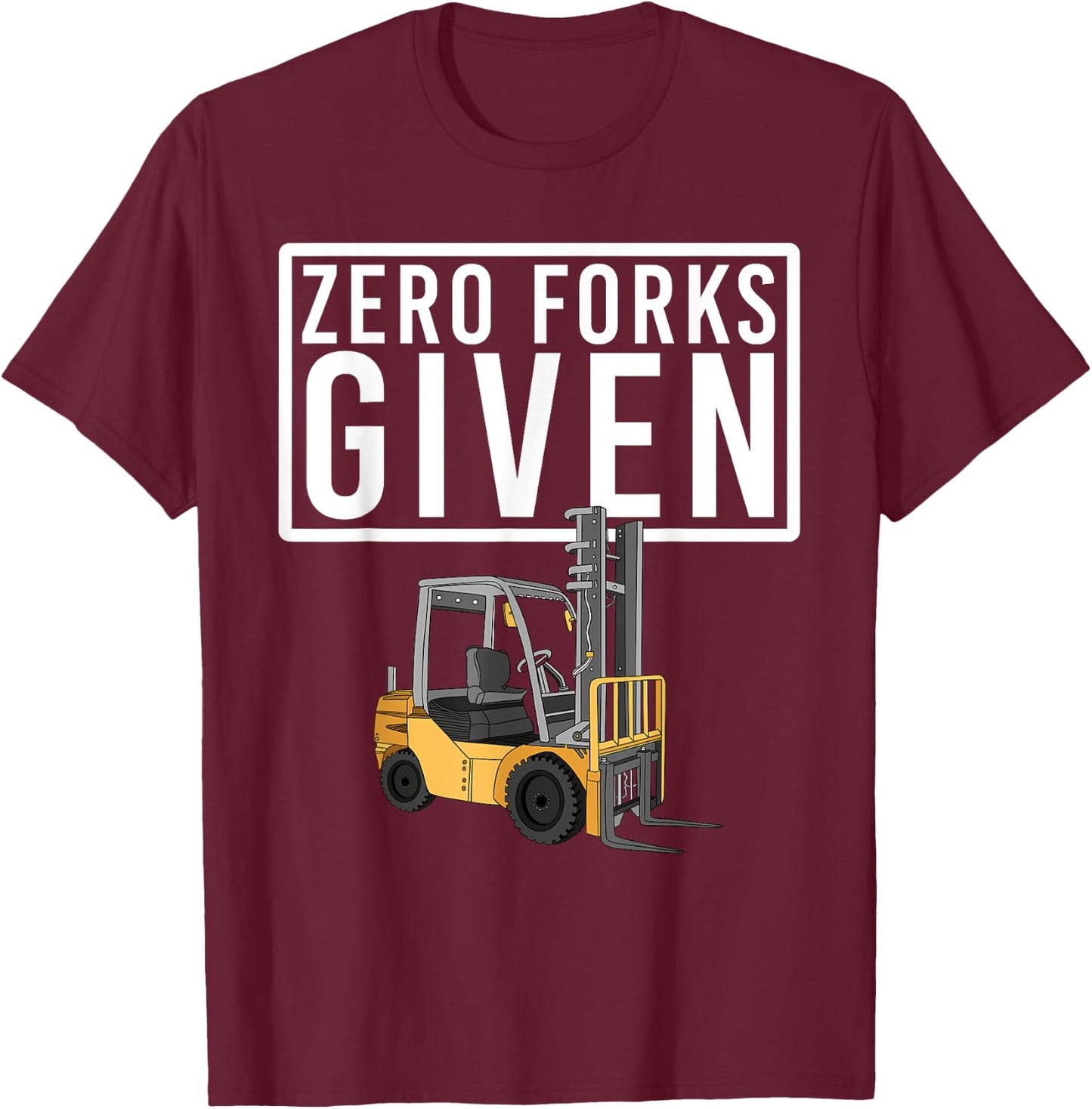 Funny Forklift Driver Art Women Forklift Operator T-Shirt - T-Shirt | Maroon