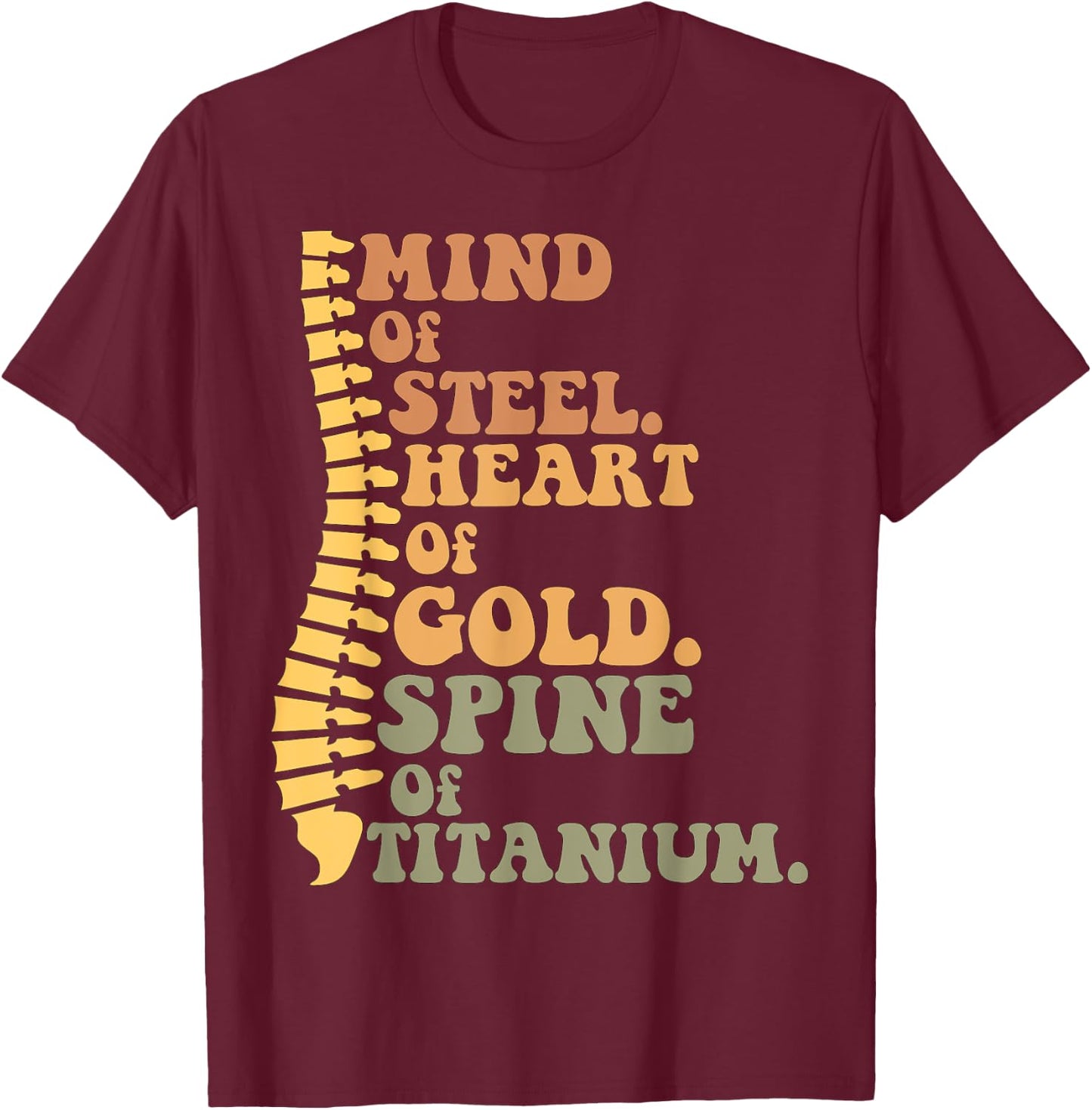 Back Surgery Recovery Gifts Funny Spine Surgery Recovery T-Shirt - T-Shirt | Maroon
