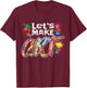 Lets Make Art Colerful Artists Design Painter Art Teacher Men Women Girls Kids T-Shirt - T-Shirt | Maroon