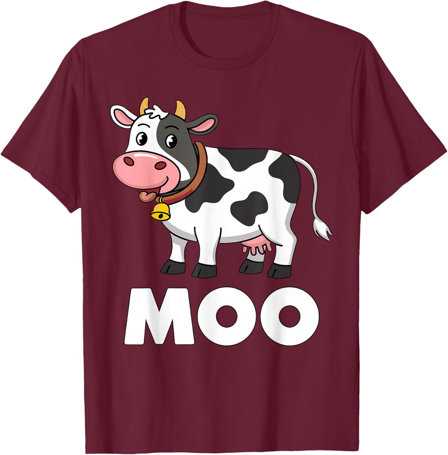 Moo Cow T-Shirt - T-Shirt | Maroon